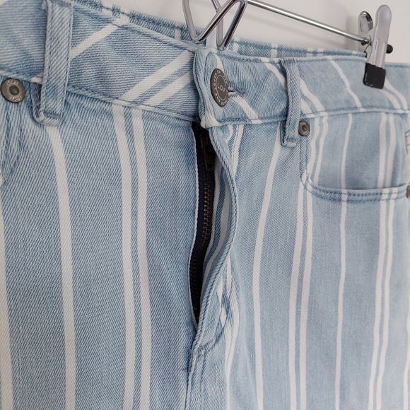 Loft Striped Jean Skirt - Picture 6 of 9